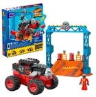 Mega Bloks, Hot Wheels Monster Trucks, Bone Shaker Crush Course, set de constructie