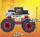 Mega Bloks, Hot Wheels Monster Trucks, Bone Shaker, set de constructie, 187 piese