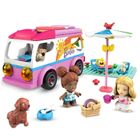 Mega Construx, Barbie, Autorulote, set de constructie, 123 piese