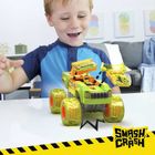 MEGA Hot Wheels, Monster Trucks Gunkster, masina si figurina, set de constructie, 84 piese
