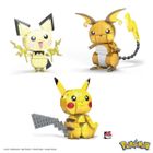 MEGA Pokemon, Pikachu Trio Evolution, set de constructie, 621 piese