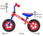 Milly Mally, Dragon Air, bicicleta fara pedale, Red-Blue