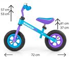 Milly Mally, Dragon Air, bicicleta fara pedale, Turquoise