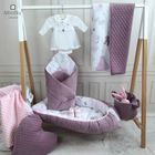 MimiNu, Baby Shower, Velvet, patura de infasat bebelusi, roz