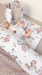 MimiNu, Caruselul, jucarie senzoriala din textil, minky, bej