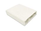 MimiNu, cearceaf cu elastic, din muselina, crema, 140-70 cm