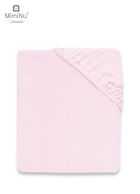 MimiNu, cearceaf frotte cu elastic, roz, 80-160 cm