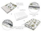 MimiNu, Detectiv Natural, patura cu umplutura, 2in1, cu fermoar, velvet, gri, 75-100 cm