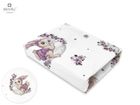 MimiNu, Lili, cearceaf pentru carucior, violet, 35-80 cm