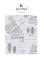 MimiNu, Padure, cearceaf din bumbac cu elastic, 60-120 cm