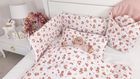 MimiNu, Ratuci, aparatori pentru patut cu fermoar, roz, 180-10 cm