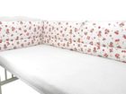MimiNu, Ratuci, aparatori pentru patut din bumbac, 180-30 cm, roz