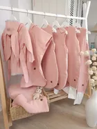 MimiNu, sac de dormit cu picioare, calduros, muselina, TOG 2.5, marime S, 1-2,5 ani, roz