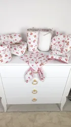 MimiNu, Trio, Ratuci, baveta impermeabila, roz, 3 buc.