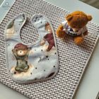 MimiNu, Ursulet pe luna, baveta impermeabila, 3 buc.