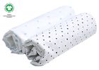 Motherhood, ECO scutece din muselina 85-85 cm, 2 buc., Blue and Black Dots