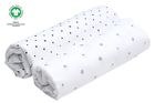 Motherhood, ECO scutece din muselina 85-85 cm, 2 buc., Grey and Black Dots