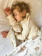 MyHummy (Szumisie), Iepuras, jucarie linistitoare pentru copii, bej, stele