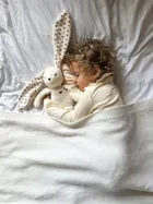 MyHummy (Szumisie), Iepuras, jucarie linistitoare pentru copii, ecru