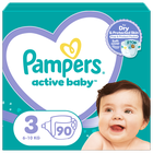 Pampers Active Baby, scutece marimea 3, 6-10 kg, 90 buc.