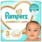 Pampers Premium Care, scutece marimea 3, 5-9 kg, 60 buc.