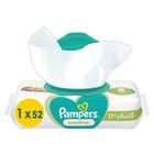 Pampers Sensitive, servetele umede, 0% plastic, 1 pachet, 52 buc.