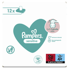 Pampers Sensitive, servetele umede, 12 pachete de 52 servetele, 624 buc.