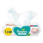 Pampers Sensitive, servetele umede, 6 pachete de 80 servetele, 480 buc.
