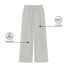 Pantaloni de trening gri cu croiala larga wide oversize NOWEAR