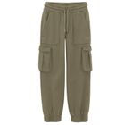 Pantaloni de trening kaki cargo regular NOWEAR