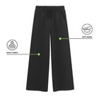 Pantaloni de trening negri cu croiala larga NOWEAR