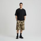 Pantaloni scurti cu model camuflaj si croiala baggy unisex NOWEAR