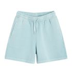 Pantaloni scurti loose albastri din bumbac pieptanat NOWEAR