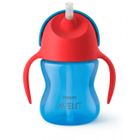 Philips Avent, cana cu pai, albastru, 9 luni+, 200 ml, SCF796/01