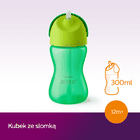Philips Avent, cana cu pai, verde, 12 luni+, 300 ml, SCF798/01