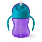 Philips Avent, cana cu pai, violet, 9 luni+, 200 ml, SCF796/02