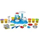 Play-Doh, Rainbow Cake Party, 7 cutie si accesorii, set creativ