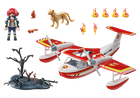 Playmobil, Action Heroes, Avion de pompieri cu functie de stingere a incendiului, 71463