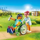 Playmobil, City Life, Pacient in scaun cu rotile, 70193