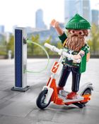 Playmobil, Special Plus, Hipster pe trotineta electrica, 70873