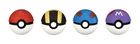 Pokemon, guma de sters 3D, pokeball, 4 buc.