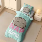 Pusheen, set lenjerie de pat single, 140-200 cm
