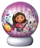 Ravensburger, Gabby's Dollhouse, Bila, puzzle 3D, lampa, 72 piese