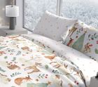 Scandic Limited, Animale din padure, Iarna, set lenjerie de pat single, 140-200 cm