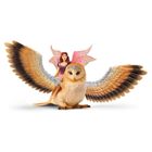 Schleich, Bayala, Elf pe o bufnita cu sclipici, figurina, 70789