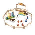 Schleich, Farm World, Antrenament de agilitate pentru ponei, set, 42481