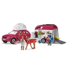 Schleich, Horse Club, Aventura cu masina si remorca pentru cal, set, 42535