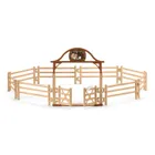 Schleich, Horse Club, Padoc cu poarta de intrare, accesorii, 42434