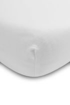 Sensilli, Cearsaf cu elastic, deluxe, jersey, alb, 160-80 cm