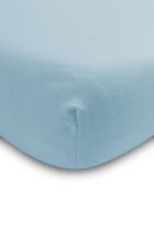 Sensillo, Cearsaf cu elastic Deluxe Jersey, Albastru, 120-60 cm